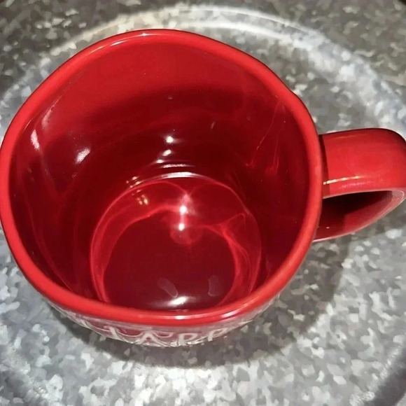 Rae Dunn Happy Wife Red Coffee/Tea Drinking Mug/Cup Collectible - Picture 7 of 7